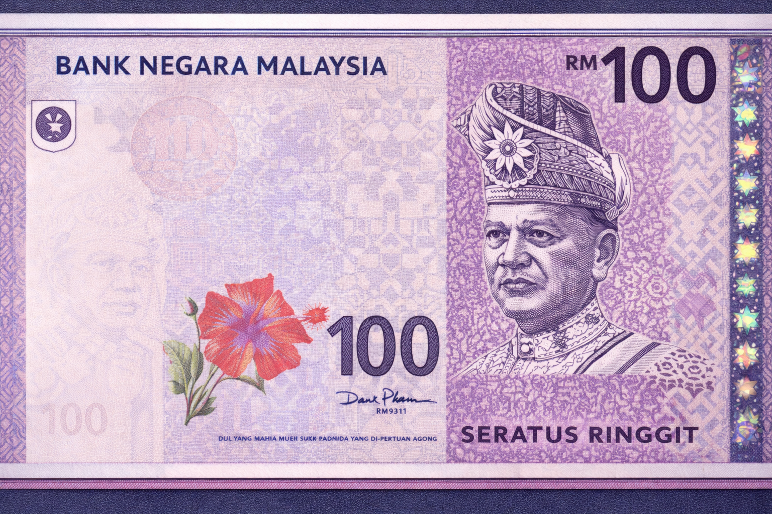 RM100 x 1 keping